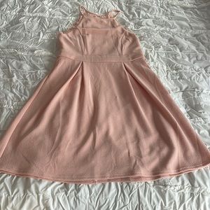 Pink with Lace Dress